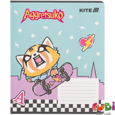 Зошит шкільний Kite Aggretsuko AR25-236, 18 аркушів, клітинка