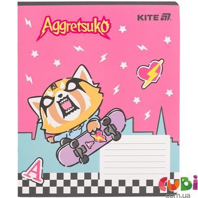 Зошит шкільний Kite Aggretsuko AR25-236, 18 аркушів, клітинка
