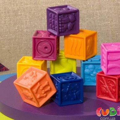 Розвиваючі Силіконові кубики - ПОРАХУЙМО (10 кубиків, у сумочці) ,BX1002Z