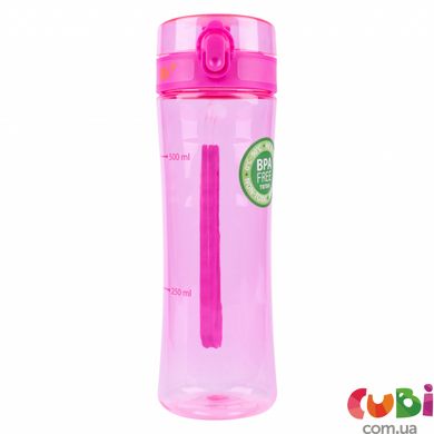 Пляшка для води YES рожева, 680 мл (707620)