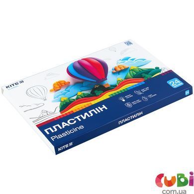 Пластилін, 24 кольори, 480 г. Kite Classic (K-089)
