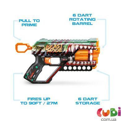 Бластер швидкострільний X-SHOT Skins Griefer Beast Out (12 патронів), 36561A