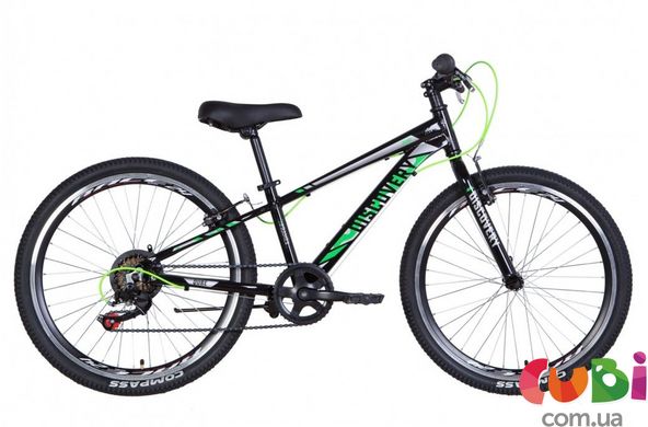 Велосипед Discovery QUBE 24" Чорно-зелений (OPS-DIS-24-269)