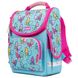 Рюкзак шкільний каркасний SMART PG-11 Bright butterfliesl , блакитний (557723)