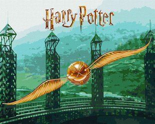 Набор для росписи WB Harry Potter: Золотой Снитч с красками металлик extra 40х50 (KHO5225)