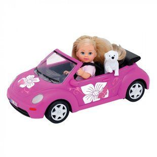 Игровой набор Steffi & Evi Love: Эви на автомобиле New Beetle (5731539), комбинированый
