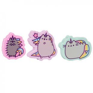 Резинка фигурная YES "Pusheen" 3 дизайна, микс (560601)