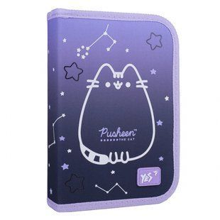 Пенал жесткий YES одинарный с двумя клапанами HP-04 Pusheen Stellar (533626)