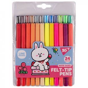 Фломастеры Yes 24 цвета "Line Friends"