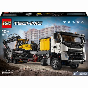 Конструктор дитячий Lego Вантажівка Volvo FMX і Електричний екскаватор EC230 (42175)