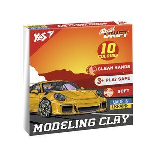 Пластилин Yes Drift King 10 цветов 200 г