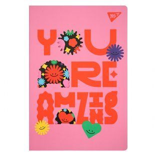 Тетрадь Yes А4/40 л. с вырубкой "You are amazing", клетка (682017)