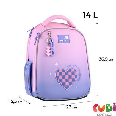 Рюкзак Kite Education каркасный 555 Charming (K26-555S-4), Розовый