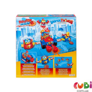Ігровий набір SUPERTHINGS серії «Kazoom Kids» S1 – БАЛУН-БОКСЕР (3 машинки, Казум-кід, 3 фігурки)