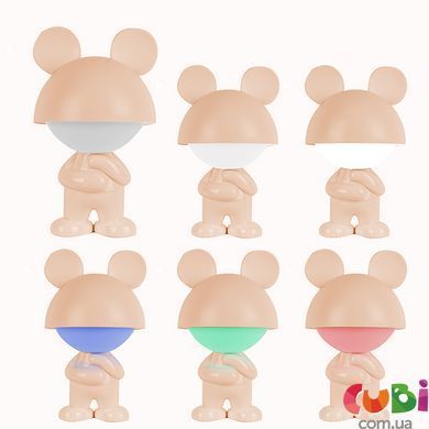 Світильник-нічник LED з акумулятором Kite Dreamy Mouse K25-315-2-4, персиковий