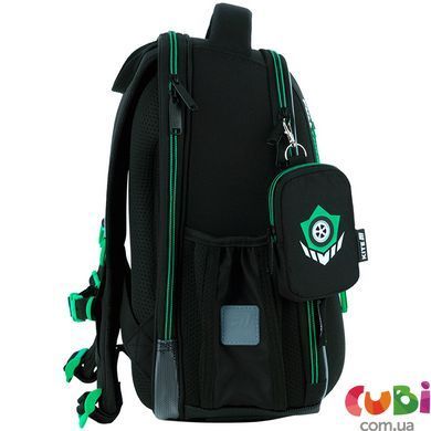 Рюкзак школьный каркасный Kite Education Hot Wheels (HW26-555S), Чорний