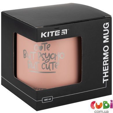 Термокружка Kite K22-379-03, 400 мл, пудровая