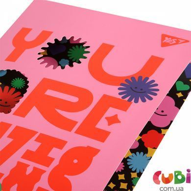 Тетрадь Yes А4/40 л. с вырубкой "You are amazing", клетка (682017)