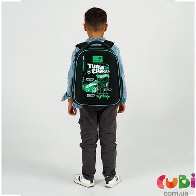 Рюкзак школьный каркасный Kite Education Hot Wheels (HW26-555S), Чорний