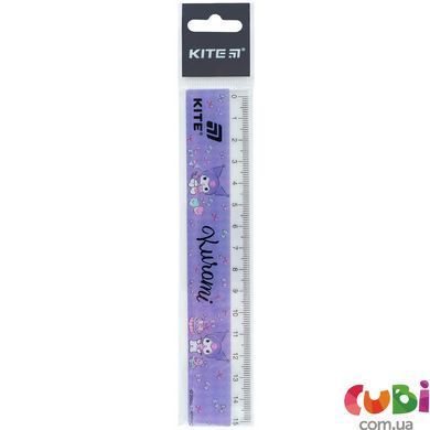Линейка пластиковая Kite Kuromi, (HK26-090-1), 15 см, Сиреневый