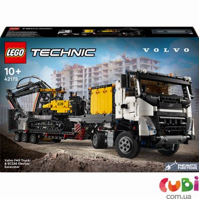 Конструктор дитячий Lego Вантажівка Volvo FMX і Електричний екскаватор EC230 (42175)