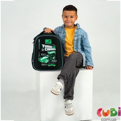 Рюкзак школьный каркасный Kite Education Hot Wheels (HW26-555S), Чорний