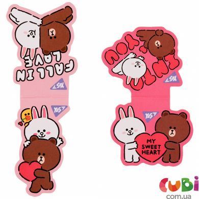 Закладки магнітні Yes "Line Friends Sweet heart", 2шт (708107)