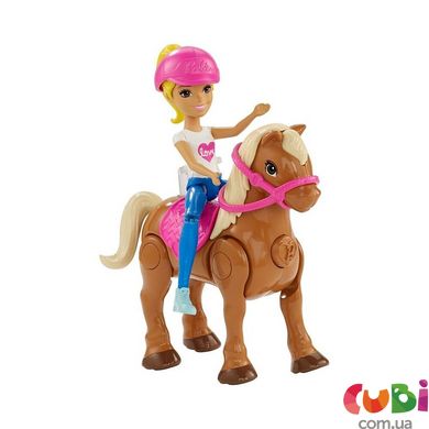 Ігровий набір Barbie On the GO Лялька з поні (FHV60)