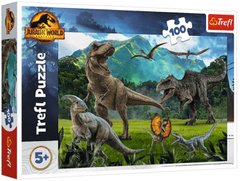 Пазли - (100 елм.) - Динозаври Світ динозаврів Trefl, 16441