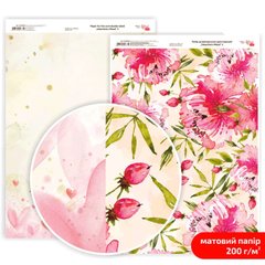 Дизайнерская бумага двухсторонняя ROSA TALENT Valentine's Mood №3 Матовая (5318083), Розовый