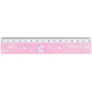 Линейка пластиковая Kite Hello Kitty, (HK26-090-2), 15 см, Розовый
