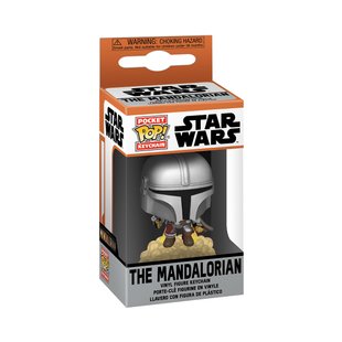 Ігрова фігурка на кліпсі FUNKO POP! серії "Мандалорець" – МАНДАЛОРЕЦЬ З БЛАСТЕРОМ