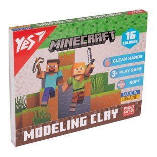 Пластилин Yes Minecraft 16 цветов 320 г