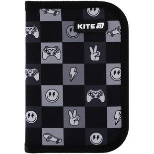 Пенал Kite Game On K25-621-4, без наполнения, 1 отделение, 1 отворот, комбинированый