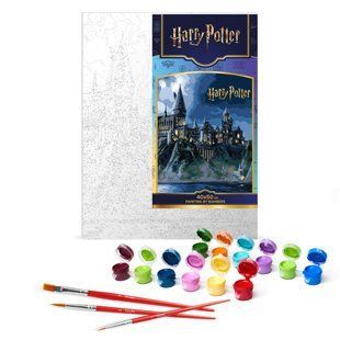 Набор для росписи по номерам WB Harry Potter: Хогвартс ночью с красками металлик extra 40х50 (KHO5230)