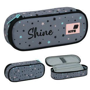 Пенал Kite 599 Shine (K26-599-11), сірий