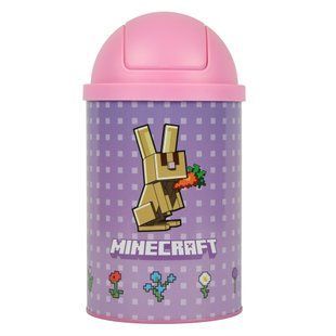 Настольный контейнер для мусора Yes "Minecraft.Spring" металлический, 10х18см (708570)