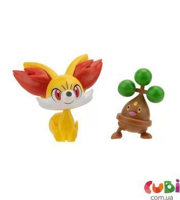 Набір ігрових фігурок Pokemon W16 - Фенекін і Бонслай, комбінований