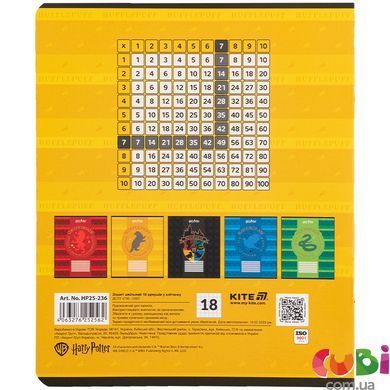 Тетрадь школьная Kite Harry Potter HP25-236, 18 листов, клетка