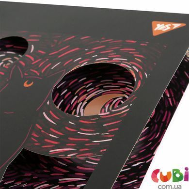 Тетрадь Yes А4/60 л. с вырубкой "Abstraction cat", линия (682021)