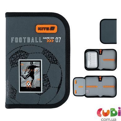 Набір рюкзак + пенал + сумка для взуття Kite 555 Goal (SET_K26-555S-6), сірий