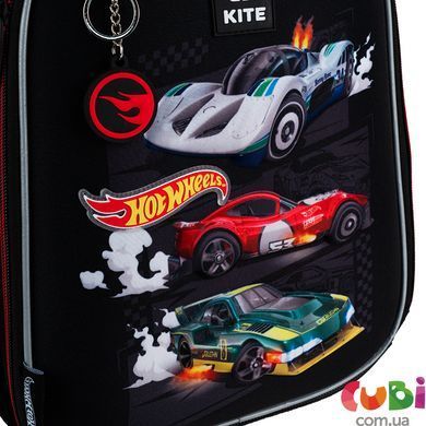 Рюкзак каркасный школьный Kite Education Hot Wheels HW25-555S, комбинированый