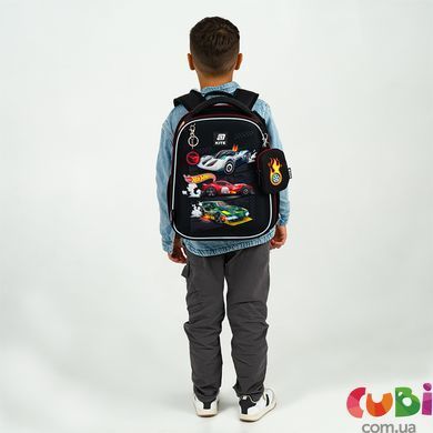 Рюкзак каркасный школьный Kite Education Hot Wheels HW25-555S, комбинированый