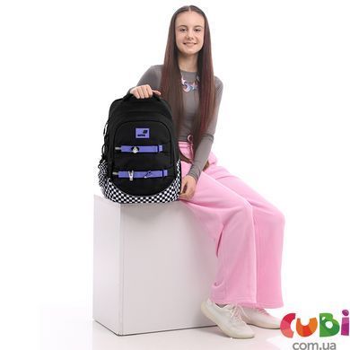 Рюкзак Kite Education teens 727L (K26-727L), чорний, принт