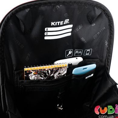 Рюкзак каркасный школьный Kite Education Hot Wheels HW25-555S, комбинированый