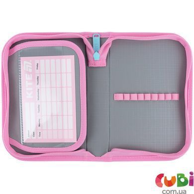 Пенал Kite 1 отделение, 1 отворот, без наполнения 621 HK-3 (HK26-621-3), Розовый