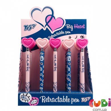 Ручка кулькова Big Heart 0,5 мм синя (411918)
