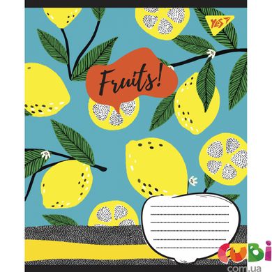 Зошит для записів А5 18 лінія YES Fruits, зошит учнів. (765854)