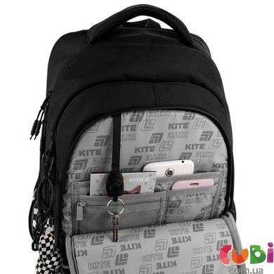 Рюкзак Kite Education teens 727L (K26-727L), чорний, принт