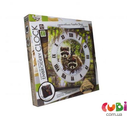 Набір для творчості DANKO TOYS Embroidery clock Вишивка гладдю (EС-01-01, 02, 03, 04, 05)